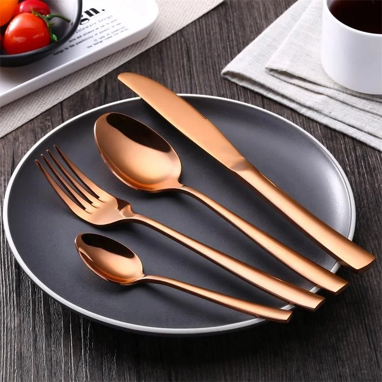Luxury Gold/ Rose gold plated stainless steel 16 pcs or 24 pcs cutlery/flatware set for hotel,supermarket, Rose gold, but can customize
Luxury Gold/ Rose gold plated stainless steel 16 pcs or 24 pcs cutlery/flatware set for hotel,supermarket, Rose gold, but can customize