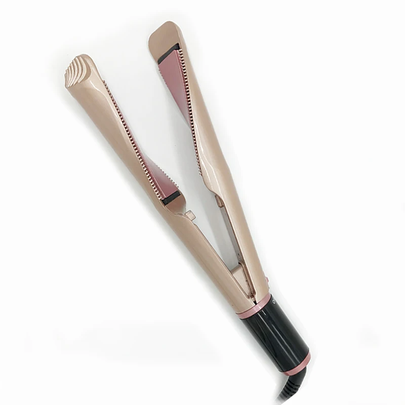 Flat iron with teeth ceramic flat iron 450 degree flat iron private label rose gold, Gold or custom color
Flat iron with teeth ceramic flat iron 450 degree flat iron private label rose gold, Gold or custom color