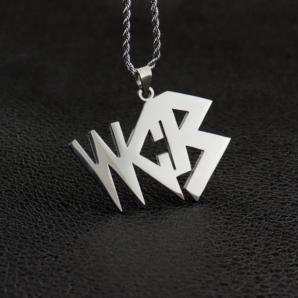 Wholesale Hiphop Big Letter WCB Jewelry Rope Chain Women Men Stainless Steel Necklace Pendant 
Wholesale Hiphop Big Letter WCB Jewelry Rope Chain Women Men Stainless Steel Necklace Pendant