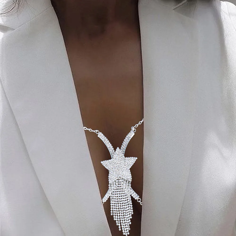 Sexy Bikini Rhinestone Chain Body Jewelry Statement Gold Link Chain Star Letters Heart Breast Chains Women
Sexy Bikini Rhinestone Chain Body Jewelry Statement Gold Link Chain Star Letters Heart Breast Chains Women