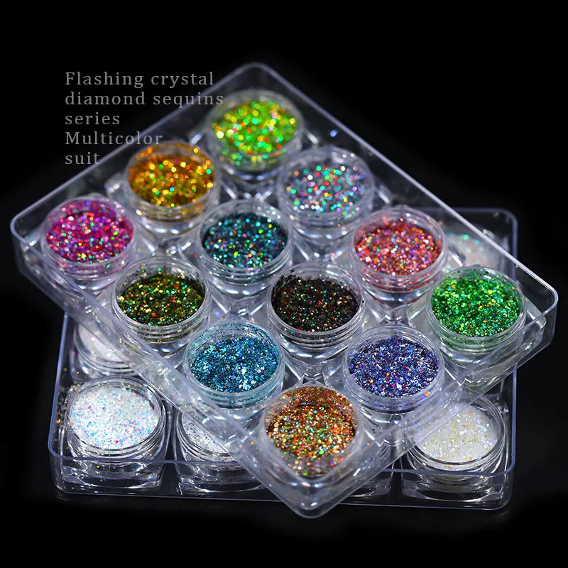 12 Boxes Shiny Diamond Nail Sequins 3D Hexagon Colorful Nail Flakes Glitter Powders Dazzling Charm Nail Art Decorations, 4 colors as picture show
12 Boxes Shiny Diamond Nail Sequins 3D Hexagon Colorful Nail Flakes Glitter Powders Dazzling Charm Nail Art Decorations, 4 colors as picture show
