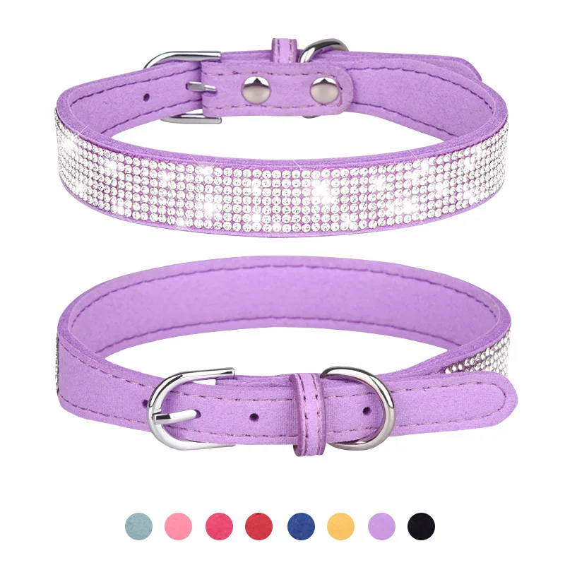Hot Selling Pet Collars Shiny Rhinestone Dog Collars Small and Medium-Sized Dog Chains Walking Dog Ropes Microfiber Cat Collars, Black
Hot Selling Pet Collars Shiny Rhinestone Dog Collars Small and Medium-Sized Dog Chains Walking Dog Ropes Microfiber Cat Collars, Black