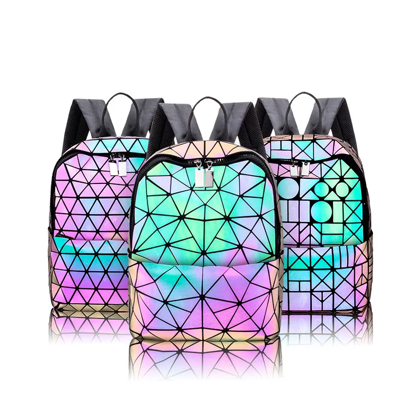 AMIQI 2021 New Fashion Luxury color change rainbow rucksack triangle reflective geometric 3D rainbow backpack
AMIQI 2021 New Fashion Luxury color change rainbow rucksack triangle reflective geometric 3D rainbow backpack