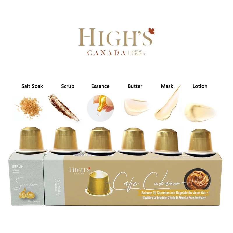 HIGH'S Cubano Antioxidants Coffee Foot & Hand Skin Care Treatment Manicure & Pedicure Spa Scrub Cream Lotion set
HIGH'S Cubano Antioxidants Coffee Foot & Hand Skin Care Treatment Manicure & Pedicure Spa Scrub Cream Lotion set