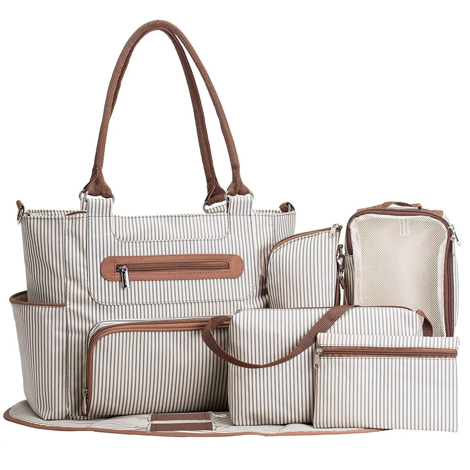 DL-188 2021 wholesale Mommy handbag multi-functional large capacity bag mother outdoor baby diaper tote bag set, Picture show
DL-188 2021 wholesale Mommy handbag multi-functional large capacity bag mother outdoor baby diaper tote bag set, Picture show