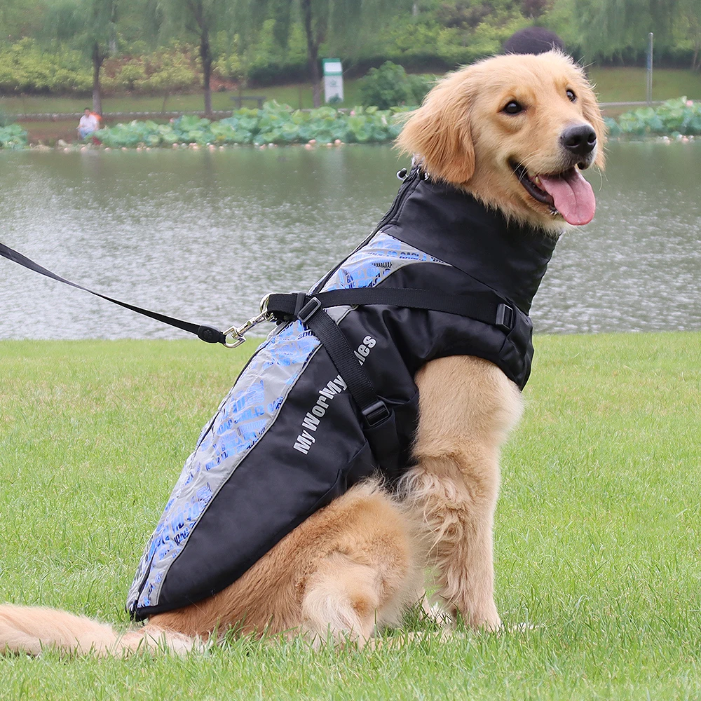 2021 Cold Weather Waterproof Reflective Fleece Furry Collar Pet Sports Apparel Large Dog Winter Jacket
2021 Cold Weather Waterproof Reflective Fleece Furry Collar Pet Sports Apparel Large Dog Winter Jacket