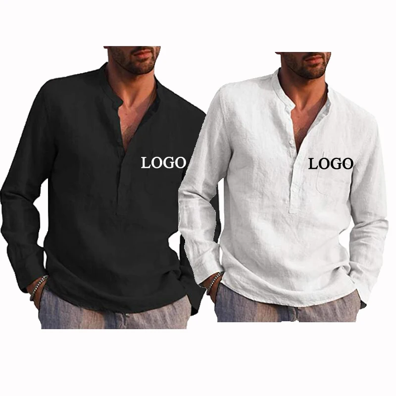 2021 New Men's Casual Cotton Linen Shirt Loose Tops Long Sleeve Tee Shirt Spring Autumn plus size men's shirts, Custom color
2021 New Men's Casual Cotton Linen Shirt Loose Tops Long Sleeve Tee Shirt Spring Autumn plus size men's shirts, Custom color
