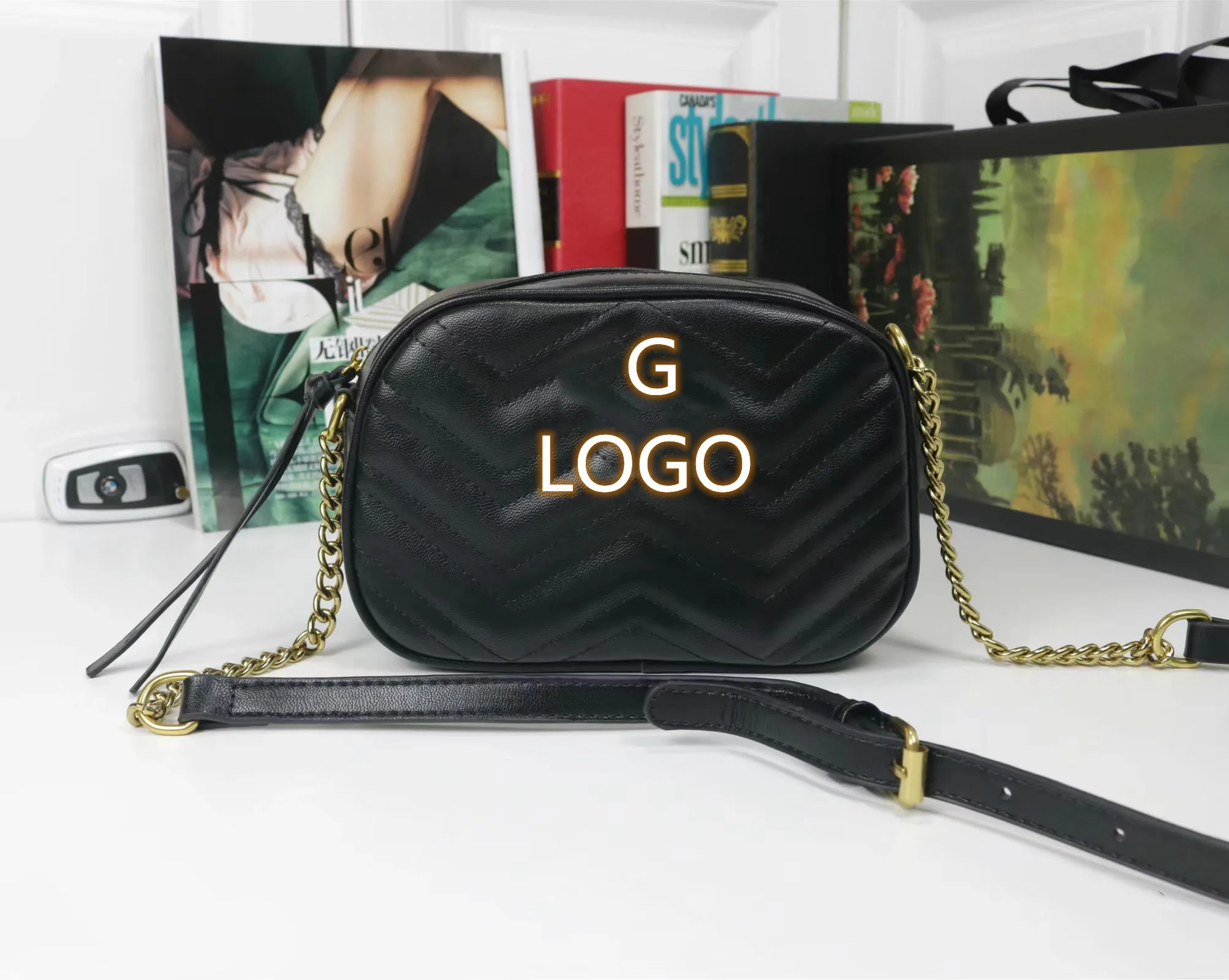 New high-quality G brand designer 1:1 crossbody bags luxury handbags for women frame PU leather ladies handbags women bags, As show
New high-quality G brand designer 1:1 crossbody bags luxury handbags for women frame PU leather ladies handbags women bags, As show