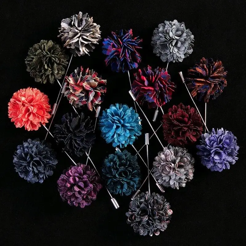 Fabric Flower Shape Men's Brooch Handmade Lattice Creative Brooch Fashionable Temperament Chest For Suits, Colorful
Fabric Flower Shape Men's Brooch Handmade Lattice Creative Brooch Fashionable Temperament Chest For Suits, Colorful