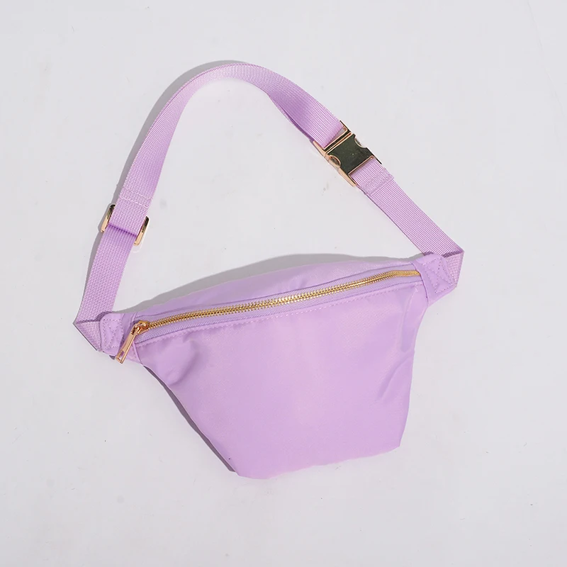 Keymay Good Quality Factory Direct RTS Girls Solid Color Causal Waterproof Nylon Fanny Pack Waist Bag 
Keymay Good Quality Factory Direct RTS Girls Solid Color Causal Waterproof Nylon Fanny Pack Waist Bag