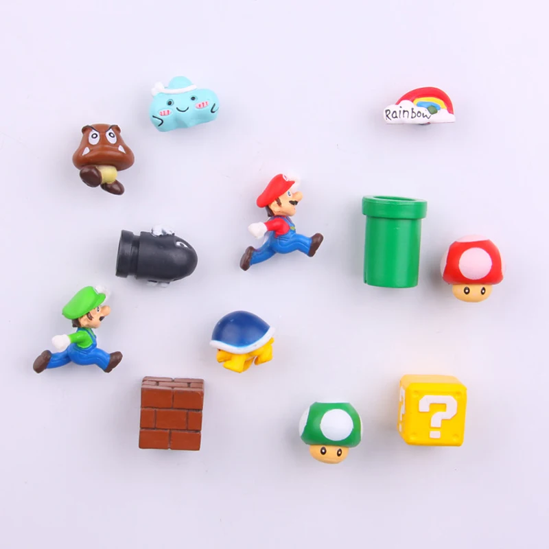 10pcs 12pcs 3D Super Mario Bros Fridge Magnets Whiteboard Sticker Magnet Decorative Refrigerator Locker Magnet
10pcs 12pcs 3D Super Mario Bros Fridge Magnets Whiteboard Sticker Magnet Decorative Refrigerator Locker Magnet