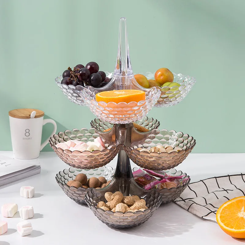 New Fashion Creative Fruit Tray Storage Multi-layer Superimposed Fruit Tray Plastic Living Room Coffee Table Home Candy Tray
New Fashion Creative Fruit Tray Storage Multi-layer Superimposed Fruit Tray Plastic Living Room Coffee Table Home Candy Tray
