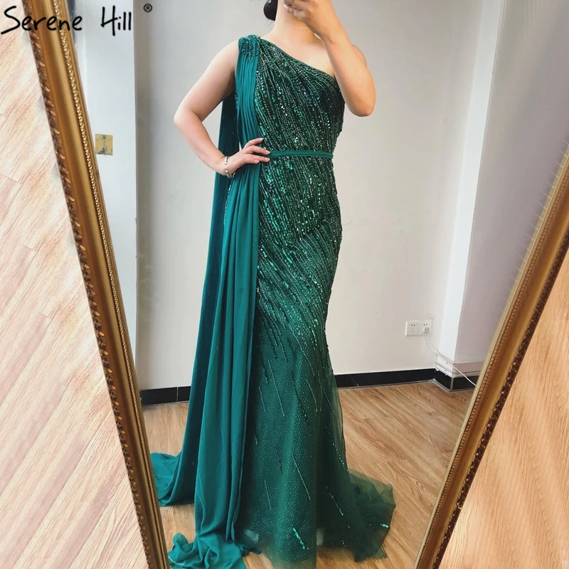Serene Hill Green One Shoulder Suiqns Sparkle Mermaid Evening Dress 2020 Elegant Girls Party Dresses Women Wear Gowns LA70515
Serene Hill Green One Shoulder Suiqns Sparkle Mermaid Evening Dress 2020 Elegant Girls Party Dresses Women Wear Gowns LA70515