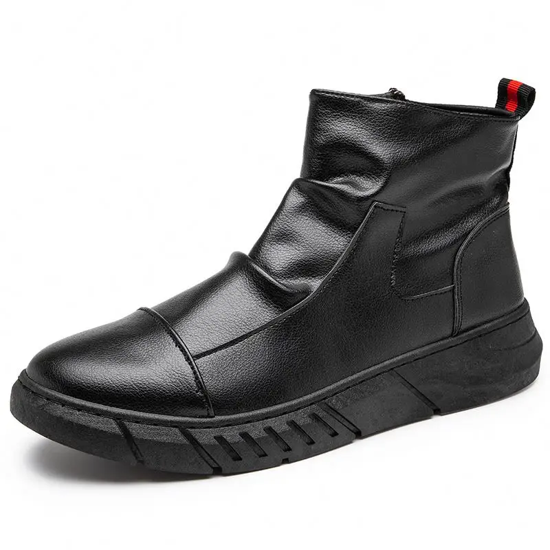 Custom Factory Sales Wholesale Waterproof Black Fashion Trend Cow Boy Leather Boots for Men
Custom Factory Sales Wholesale Waterproof Black Fashion Trend Cow Boy Leather Boots for Men