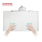 School whiteboard lcd interactive smart board infrared touch with dual system whiteboard software for classroom