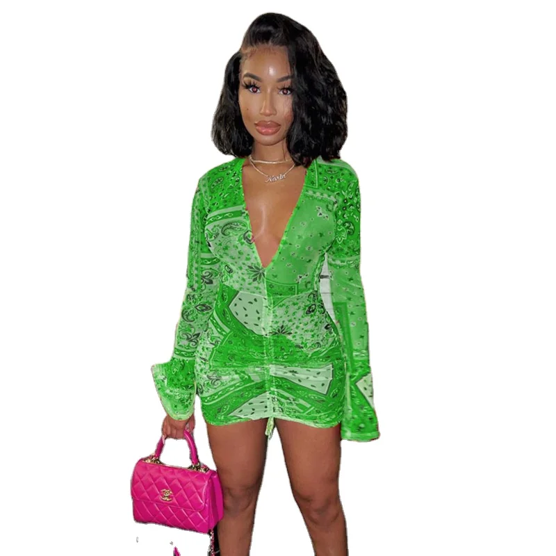 New product ideas 2021 Women short dress with flare sleeve chiffon fabric bellows print Pleated casual dresses, Picture shows
New product ideas 2021 Women short dress with flare sleeve chiffon fabric bellows print Pleated casual dresses, Picture shows