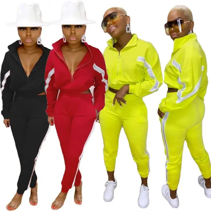 Fall Clothing For Wome Zipper Jackets Sweatsuit Workout 2 Piece Jogging Two Piece Tracksuit Set
Fall Clothing For Wome Zipper Jackets Sweatsuit Workout 2 Piece Jogging Two Piece Tracksuit Set