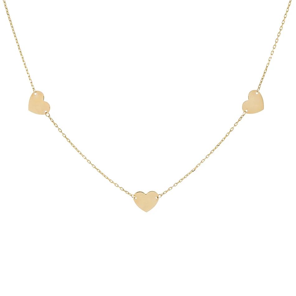high polish necklace jewelry 18k gold plated 925 sterling silver triple hearts necklace for women
high polish necklace jewelry 18k gold plated 925 sterling silver triple hearts necklace for women