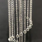 Wedding Decoration Decoration Wholesale Church Hall Aisle Tall Crystal Wedding Decoration Flower Stand