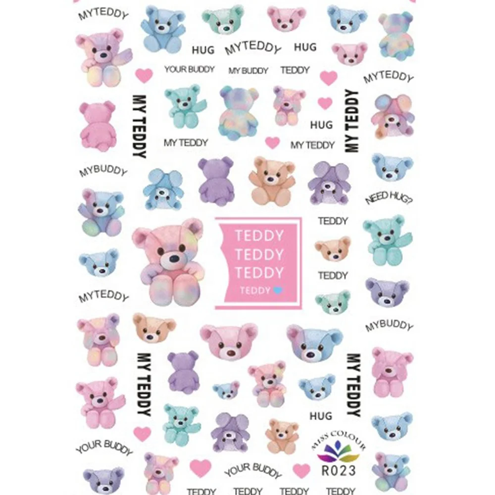 1pc Cartoon Nail Sticker Bear Doll Self-Adhesive Nail Stickers for Kids Adults Manicure Decoration Tools Wholesale
1pc Cartoon Nail Sticker Bear Doll Self-Adhesive Nail Stickers for Kids Adults Manicure Decoration Tools Wholesale