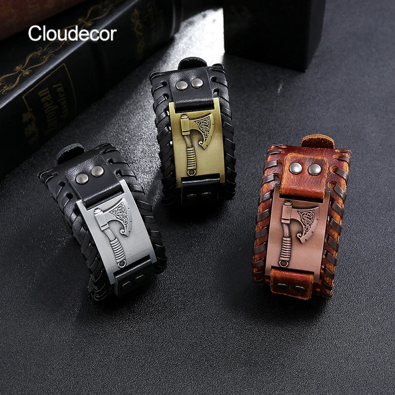 Slavic Perun Axe Metal Crafts Connector Charms Genuine Leather Bracelet for Men Opal Viking Jewelry Wrap Wristband Bangle Jewelr
Slavic Perun Axe Metal Crafts Connector Charms Genuine Leather Bracelet for Men Opal Viking Jewelry Wrap Wristband Bangle Jewelr