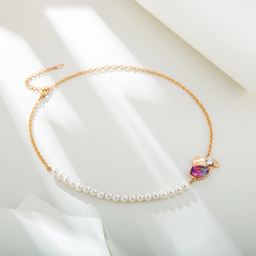X000463460 Xuping jewelry pearl african custom ladies gold jewelry Spliced pearl chain heart pendant necklace
X000463460 Xuping jewelry pearl african custom ladies gold jewelry Spliced pearl chain heart pendant necklace