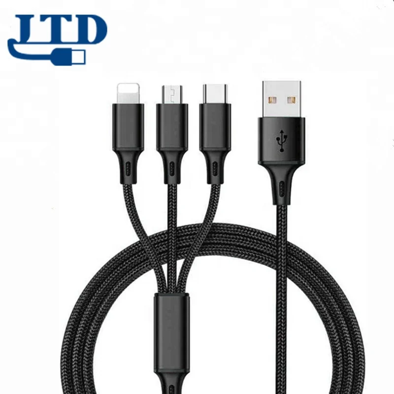 Professional USB Cable Premium Quality 3 in 1 Charging Cable Nylon Braided Fast 2.4A Multi Charging
Professional USB Cable Premium Quality 3 in 1 Charging Cable Nylon Braided Fast 2.4A Multi Charging