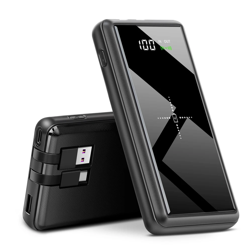 Yes LED Display Built USB Type- C Interface Cable 20000mAh Rechargeable Portable Wireless Charging Powerbank
Yes LED Display Built USB Type- C Interface Cable 20000mAh Rechargeable Portable Wireless Charging Powerbank