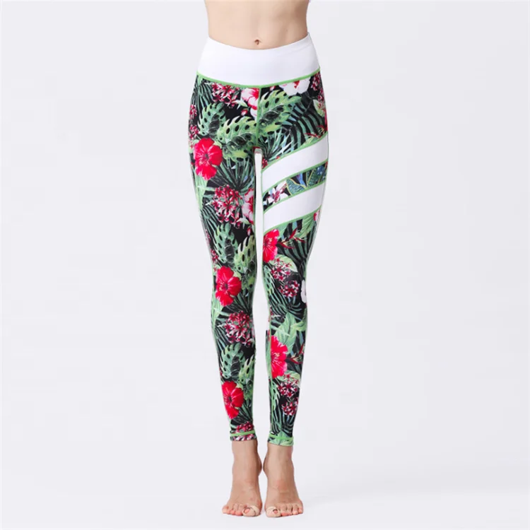 Wholesale Monogram Women Gym High Waist Stretchy Sport Pants Floral Yoga Leggings, As pictures
Wholesale Monogram Women Gym High Waist Stretchy Sport Pants Floral Yoga Leggings, As pictures