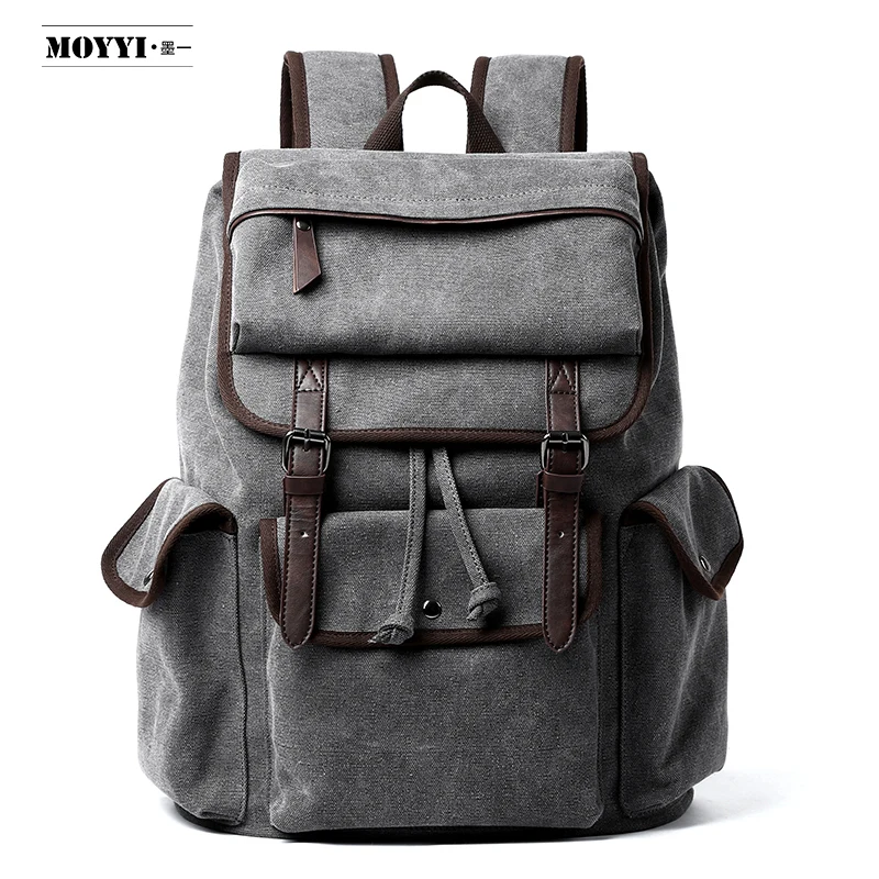 2021 canvas school bag simple large capacity travel laptop backpack computer bag for men, Gray or customized
2021 canvas school bag simple large capacity travel laptop backpack computer bag for men, Gray or customized