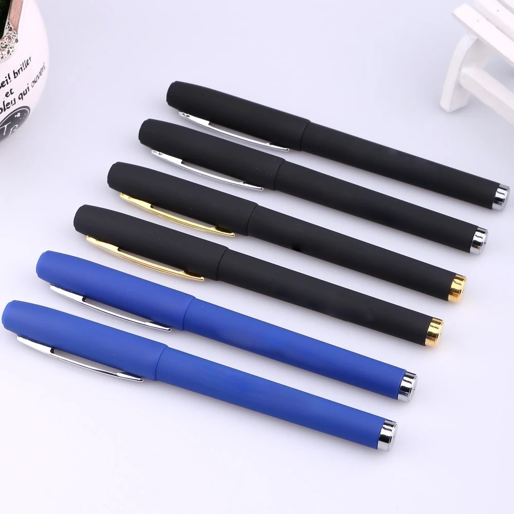 Hot-selling business metal neutral fountain pen custom logo signature advertising pen black gift water-based pen
Hot-selling business metal neutral fountain pen custom logo signature advertising pen black gift water-based pen