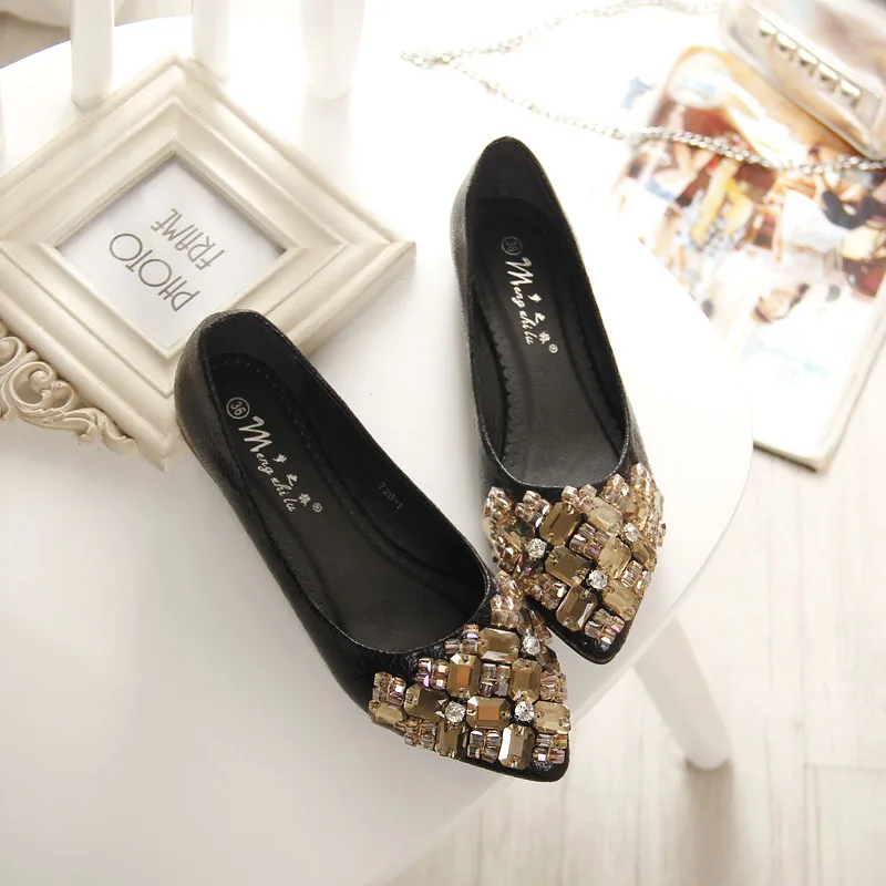 Wholesale Fashion Girls Ladies Pointed Toe Crystal Rhinestone Ballet Flats Woman Flats, Black gold
Wholesale Fashion Girls Ladies Pointed Toe Crystal Rhinestone Ballet Flats Woman Flats, Black gold