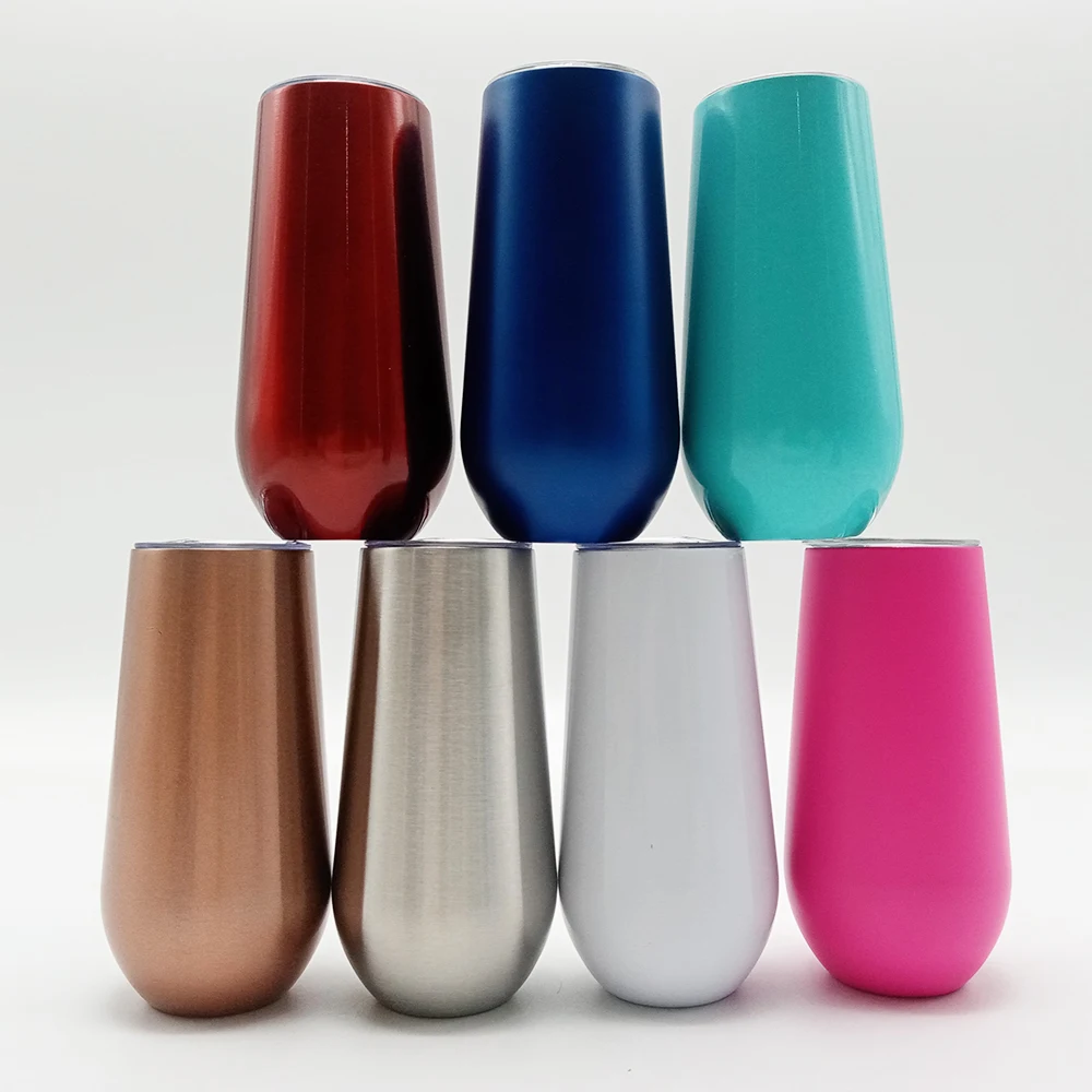 Wholesale Color Champagne cup 6oz Double Wall Stainless Steel Wine Tumbler Cups, Different colors
Wholesale Color Champagne cup 6oz Double Wall Stainless Steel Wine Tumbler Cups, Different colors