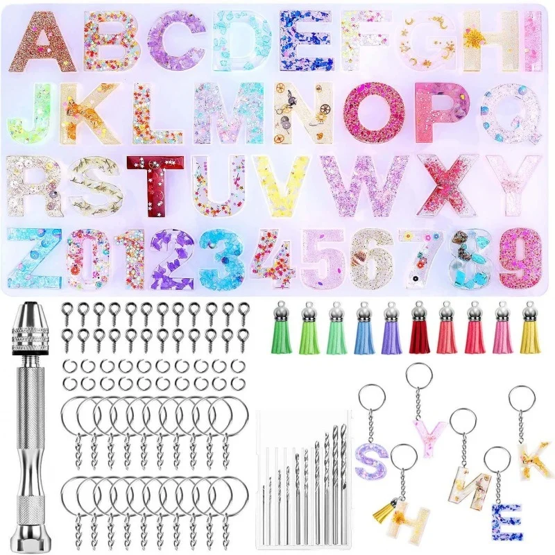Resin Alphabet Mold Letters Number Silicone Epoxy Resin Molds Kits for DIY Keychain,Jewelry Pendant Crafts, White
Resin Alphabet Mold Letters Number Silicone Epoxy Resin Molds Kits for DIY Keychain,Jewelry Pendant Crafts, White