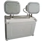 Twin Spot Rechargeable PC Housing Emergency Light High Power LED