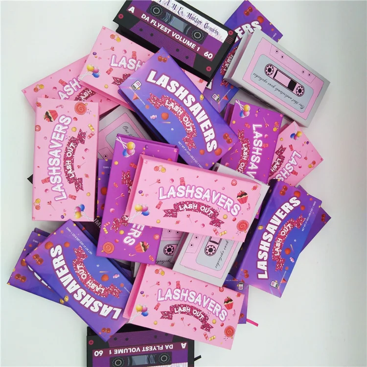 Wholesales Strip Lash Package Box Custom Empty Sweet Trendy Candy Theme Eyelash Packaging For 25MM Mink Lashes
Wholesales Strip Lash Package Box Custom Empty Sweet Trendy Candy Theme Eyelash Packaging For 25MM Mink Lashes