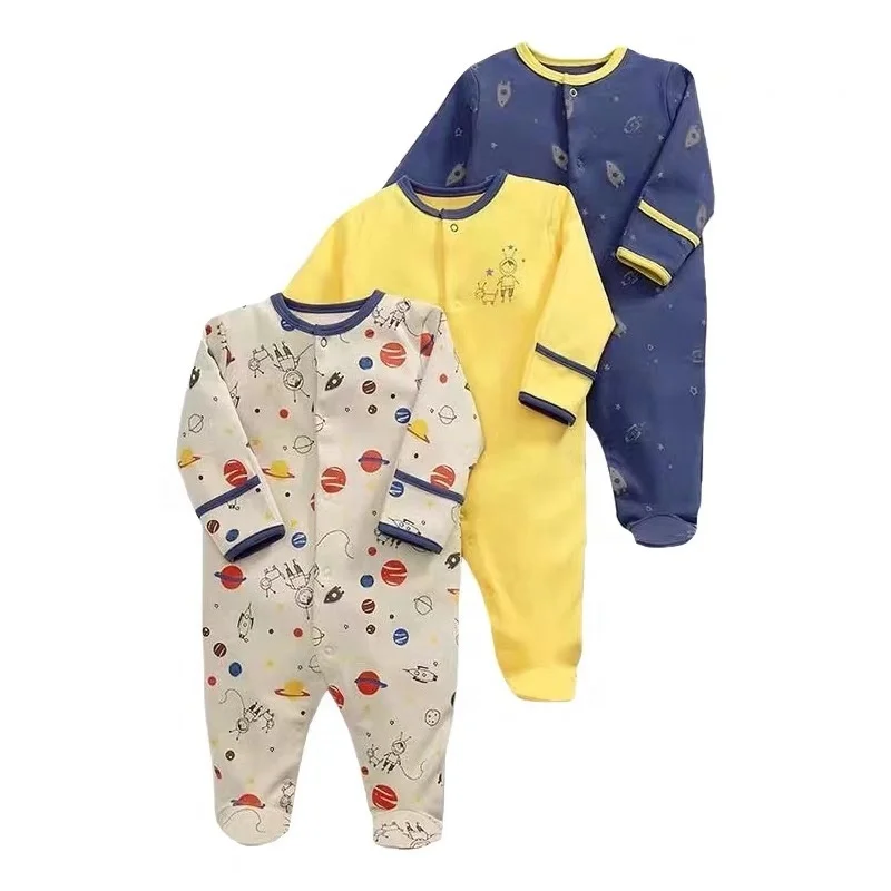 Cheap warm cartoon printed plain unisex baby romper cotton baby sleep suit with feet
Cheap warm cartoon printed plain unisex baby romper cotton baby sleep suit with feet