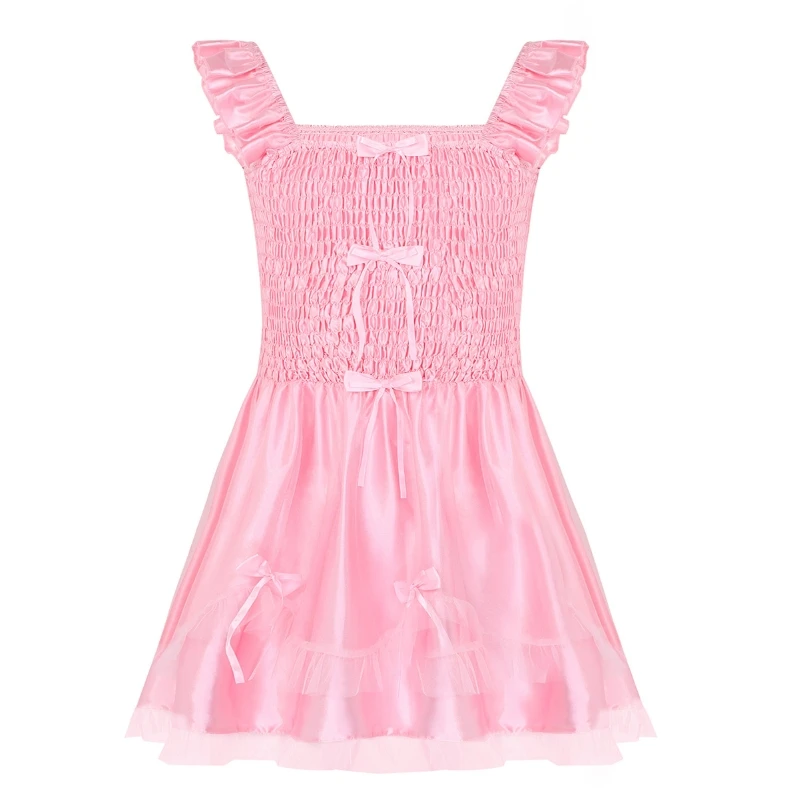 Hot Sale Men Adults Satin Sleeveless Sleepwear Dress Ruffle Tulle Tutu Skirt Cross Dresser Clothing Sissy Maid Dress
Hot Sale Men Adults Satin Sleeveless Sleepwear Dress Ruffle Tulle Tutu Skirt Cross Dresser Clothing Sissy Maid Dress
