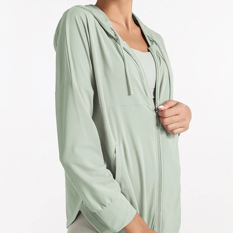 Wholesale Women Long Sleeve Zip Yoga Shirt Top Workout Gym Activewear Sport Coats Quick Dry Running Jacket, Customized colors
Wholesale Women Long Sleeve Zip Yoga Shirt Top Workout Gym Activewear Sport Coats Quick Dry Running Jacket, Customized colors