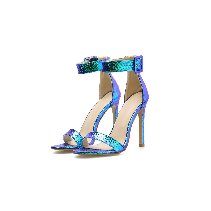 Newest Women's Large Size Shoes Sandals Heels Blue Silver Sexy Silver Blue Color High Heel Sandals
Newest Women's Large Size Shoes Sandals Heels Blue Silver Sexy Silver Blue Color High Heel Sandals
