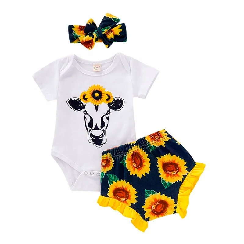 2019 New style wholesale girls clothing sets baby outfit infant floral prints romper sunflower clothes set
2019 New style wholesale girls clothing sets baby outfit infant floral prints romper sunflower clothes set