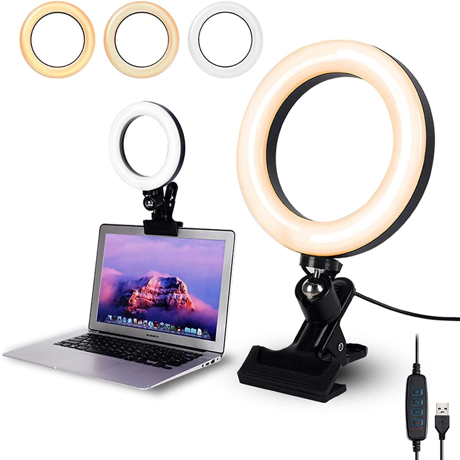 Amazon hot sell Video Conference Lighting 6.3" led Selfie Ring Light with Clamp Mount for Video Conferencing Webcam Light
Amazon hot sell Video Conference Lighting 6.3" led Selfie Ring Light with Clamp Mount for Video Conferencing Webcam Light
