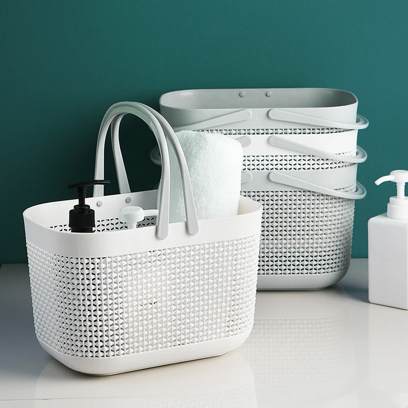 Multifunctional organization storage basket home bathroom storage organiser with handles, White or grey
Multifunctional organization storage basket home bathroom storage organiser with handles, White or grey