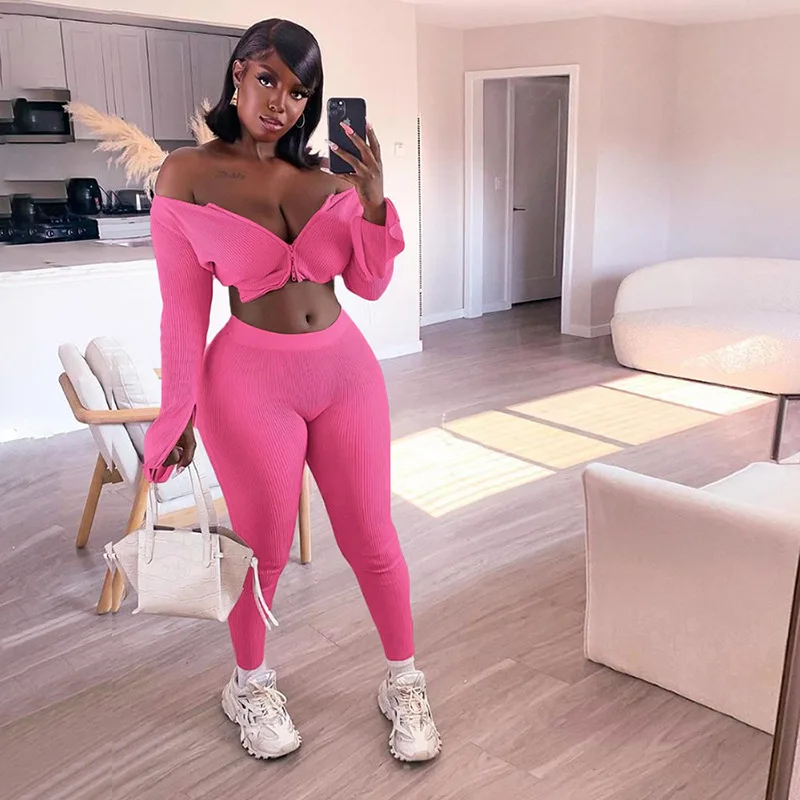 2020 New arrivals autumn boutique casual fitness active wear two piece set women clothing
2020 New arrivals autumn boutique casual fitness active wear two piece set women clothing