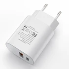 hot selling 18w PD QC3.0 Dual usb type c fast wall charger for mobile phone