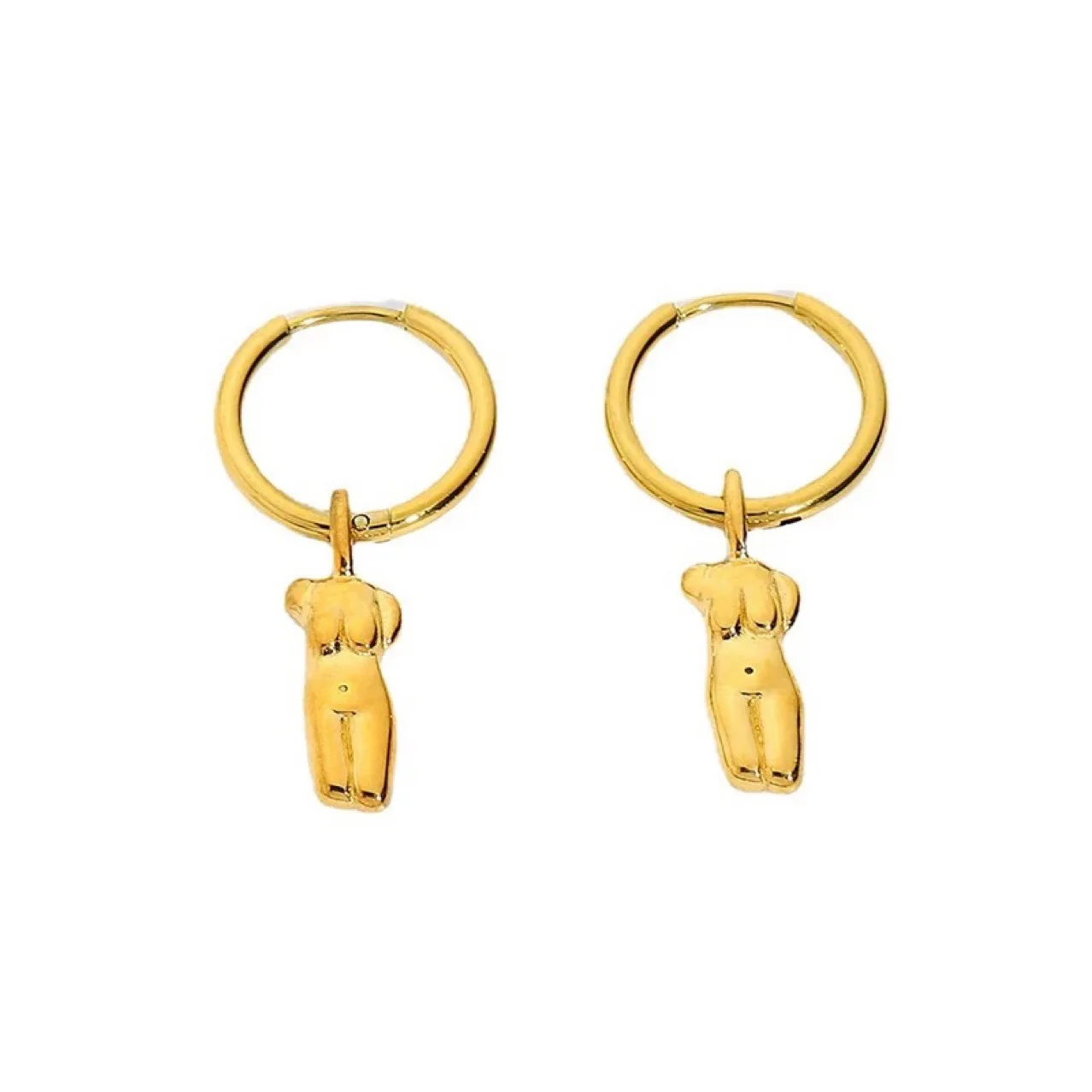 316L Stainless Steel PVD Gold Plated Body Figure Dangle Drop Hanging Earring Body Face Hoop Earrings
316L Stainless Steel PVD Gold Plated Body Figure Dangle Drop Hanging Earring Body Face Hoop Earrings