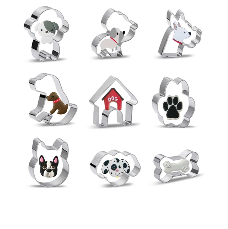 Hot Selling Cookie Cutter Stainless Steel Dog Cartoon Cookie Cutter Pet Dog Set Cookie Mold Biscuit Mold
Hot Selling Cookie Cutter Stainless Steel Dog Cartoon Cookie Cutter Pet Dog Set Cookie Mold Biscuit Mold