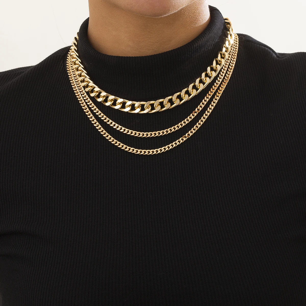 SHIXIN Steampunk Link Chain Necklace Popular Multi Layer Choker Necklace Hip Hop Gold Silver Jewelry Necklace for Women
SHIXIN Steampunk Link Chain Necklace Popular Multi Layer Choker Necklace Hip Hop Gold Silver Jewelry Necklace for Women