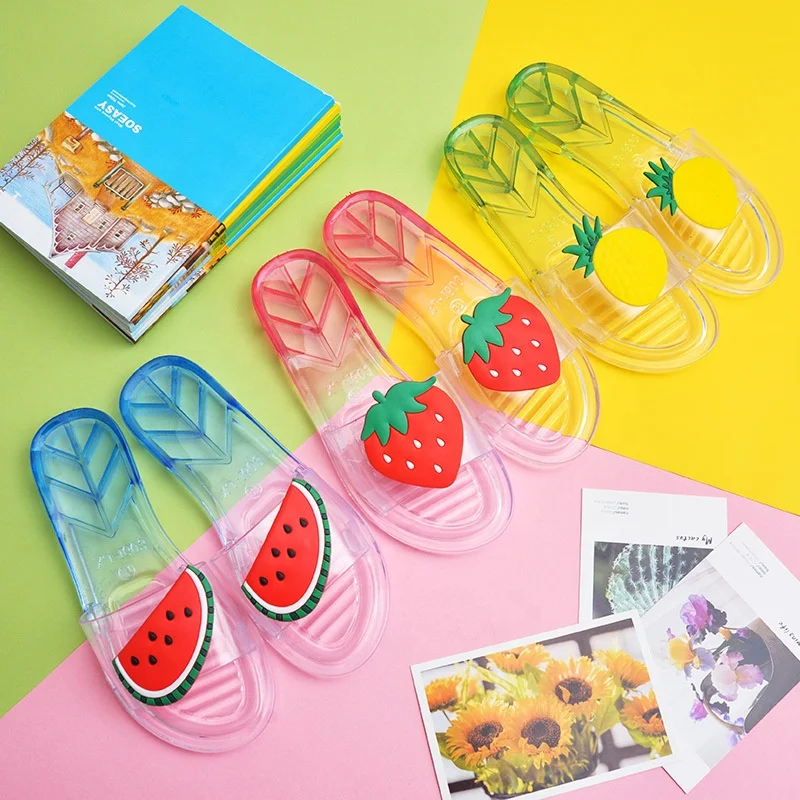 Fashion fruit slippers crystal shoes non-slip lightweight indoor and outdoor sandals, Pink,red,white,and black
Fashion fruit slippers crystal shoes non-slip lightweight indoor and outdoor sandals, Pink,red,white,and black