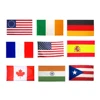 custom banners red white green flags all countries usa Puerto Rico indian germany france spain national flag
